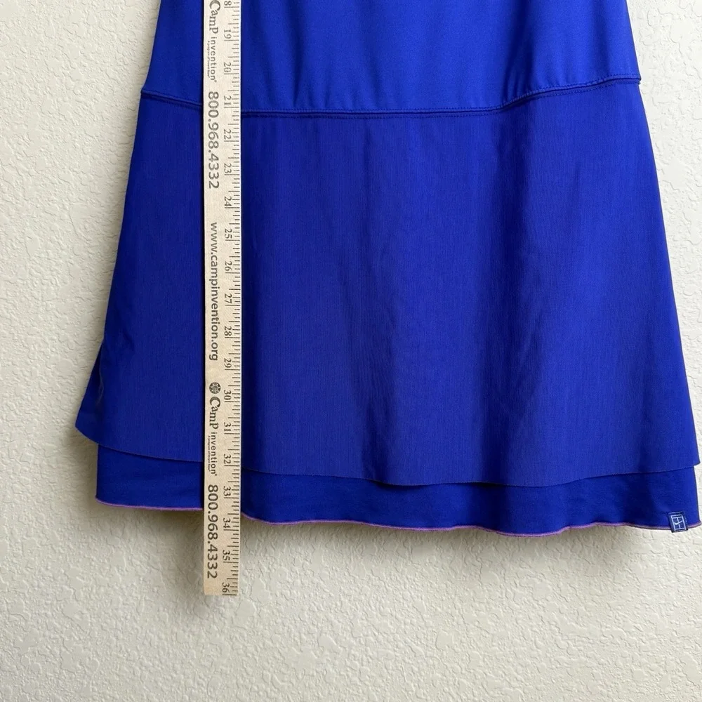 Nike Maria Sharapova 2008 Royal‎ Blue Velvet Trim Tennis Dress Sz L Preppy